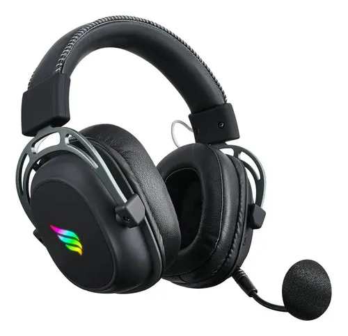 comprar Headset Gamer Sem Fio Fallen Morcego Led Rgb Wireless Bluetooth 53mm Som Imersivo