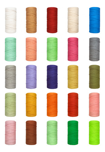 Cordón Para Macramé De 3 Mm Rollo De 100 Metros 100% Algodon