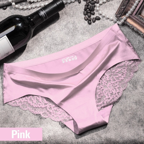 Pantaletas De Encaje Sin Costura Para Mujer, 6 Piezas