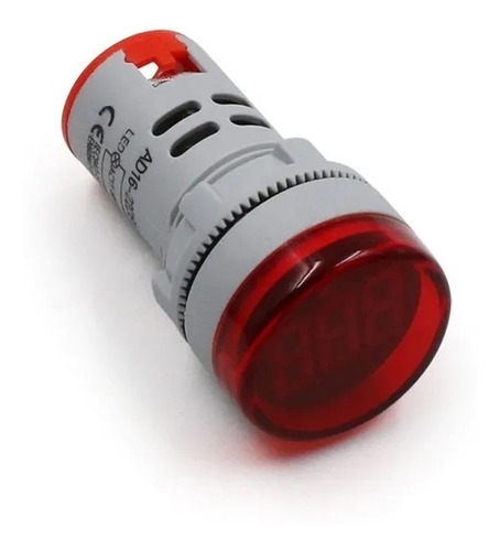 Imagen 2 de 5 de Voltimetro Digital Piloto Led 22mm 50-500 Vac Lampara Luz
