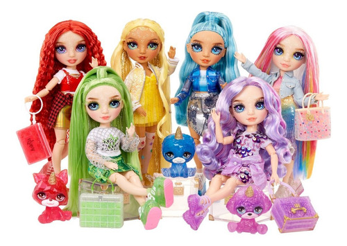 Rainbow High Amaya Con Kit Slime Brillante Y Mascota Mágica