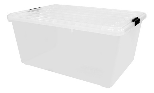 Caja Plástica Sanson 68 Lts Color Transparente Liso