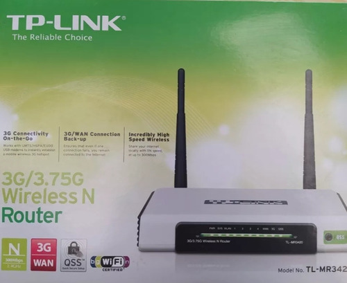 Router Wifi 3g/3.75g Tp-link Tl-mr3420 12v