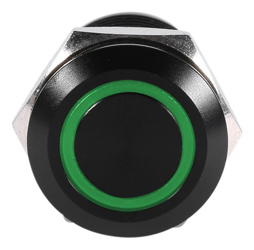Coche 12mm Luz Led Momentaria Pulsador Interruptor De Altern