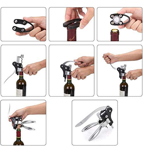 Abridor De Botellas De Vino Con Forma De Conejo, Sacacorchos