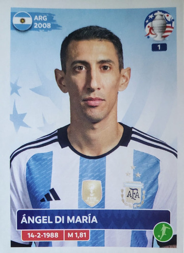 Copa America 2024 - Figurita Panini - Arg #21 Angel Di Maria