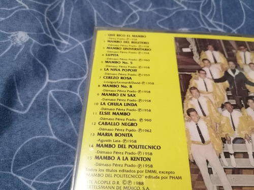 Cd: Perez Prado - 15 Exitos - Bertelsmann 1988 Alemania (Usado)