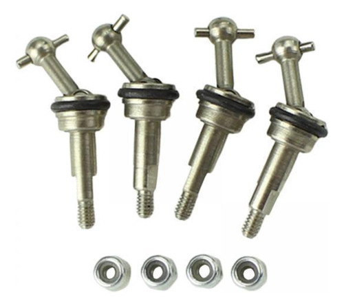 2 X 4 Piezas De Eje De Transmisión De Metal Para Wltoys