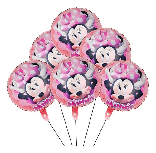 10 Globos De Minnie 