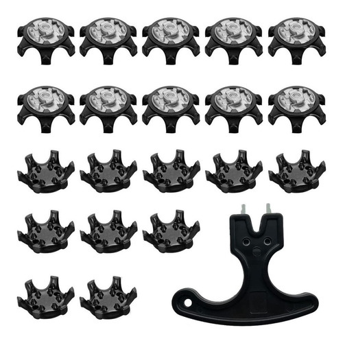 20 Tapones Para Zapatos De Golf Negro Origen Usa Gusnilo 