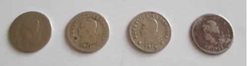 Moneda Argentina 10 Centavos 1921 Y 1922