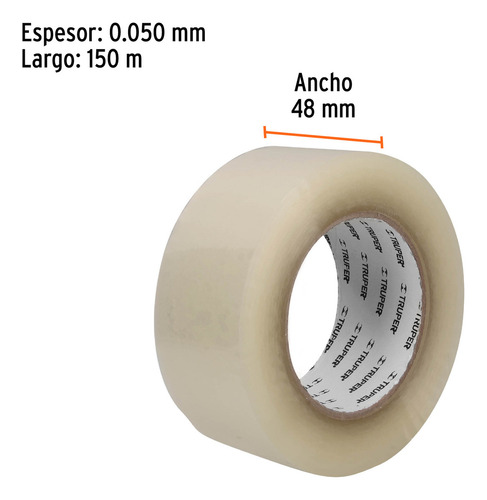 Cinta Transparente 150 Mt Truper 12557