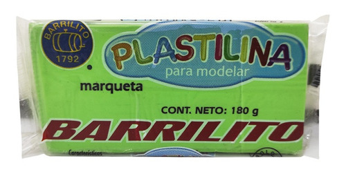 Plastilina En Barra Barrilito Marqueta Vl180 Verde Limon