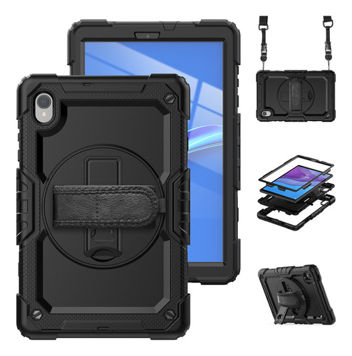 Funda Negra Para Lenovo Tab M10 Hd 2nd Gen, 10.1 Pulgadas