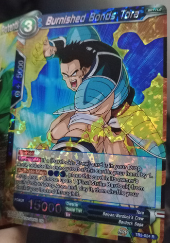 Burnished Bonds Tora Carta Brillante Dragón Ball Bandai 