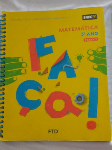 Livro Faça Matemática 3° Ano Parte 1 E 2 (Usado)