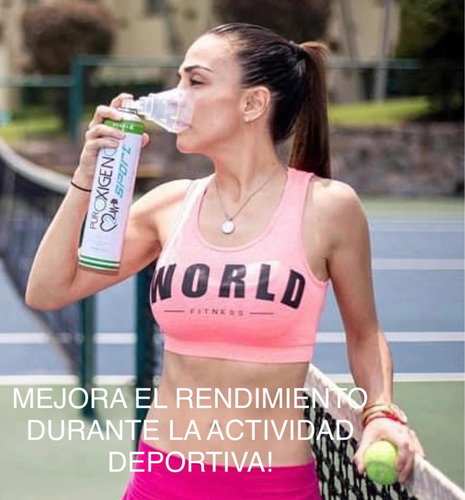 Oxígeno En Lata Portátil Puroxigeno 2 De 8 Lt Y 1 De 2.5 Lt