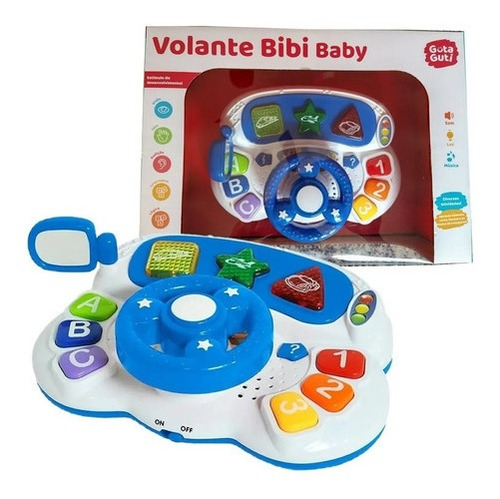 Brinquedo Didatico Volante Bibi Baby Com Som E Luz Dm Toys