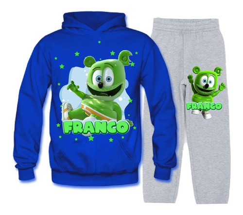 Conjunto Buzo Osito Gominola Poleron Pantalon Personalizado