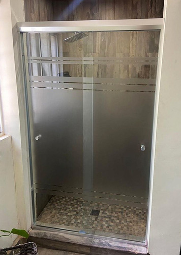 Imagen 3 de 8 de Kit De Herraje Y Aluminio Para Cancel De Baño Rioyaqui 1.80m