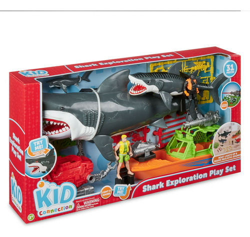 Set De Tiburones Exploración Niños