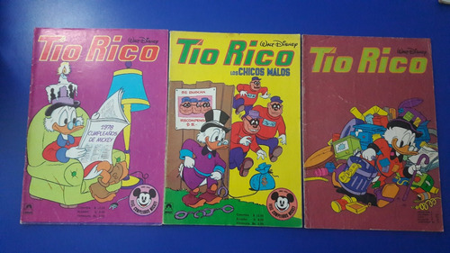 Set De 3 Revistas Tio Rico  Años  1978 - 80