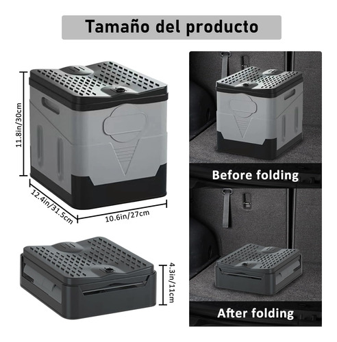 Comodo Inodoro Portatil Rigido Plegable Impermeable Camping