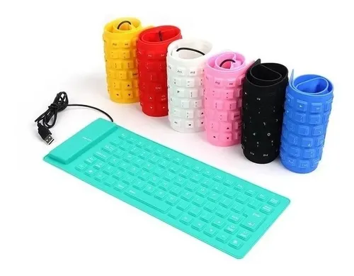 Teclado Numerico Flexible Silicona Usb Pc Port til Antipolvo