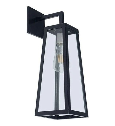 Farol Minimalista Grande Exterior E27 Vidrio Transparente