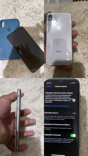 Vende-se iPhone X Branco 64gb