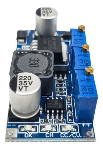 Modulo Dc-dc Step-down De 4v A  40v 3a Max C/ Ctrol Amperaje