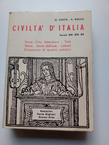 Civilta' D'italia.costa.gallo.asoc.d.alighieri.bs.as.1976