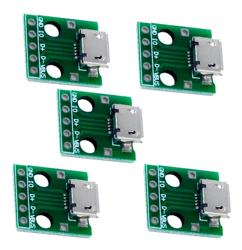 5 Piezas Modulo Fuente Micro Usb 5v A Mcu Interfaz Arduino