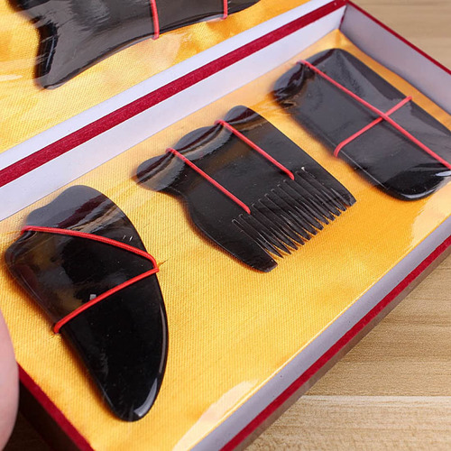Kit De 5 Herramientas De Masaje Con Raspado De Guasha De Cue