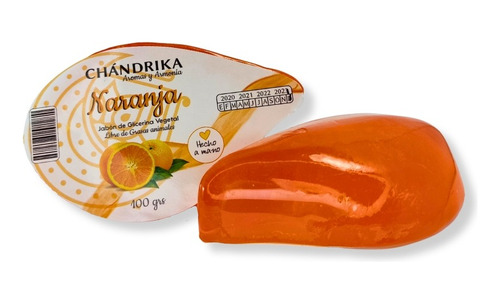 Jabon De Glicerina 100gr. Naranja | Chandrika