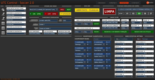 Pacote Utc - Futebol 2.0 Para vmix