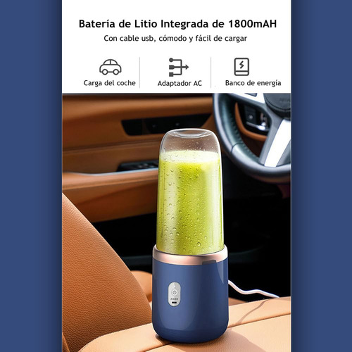 Feiniao Mini Licuadora Portatil 450ml Para Batidos Y