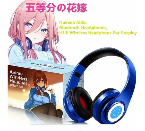 Auriculares Bluetooth Nakano Miku Inalámbricos Plegables So 