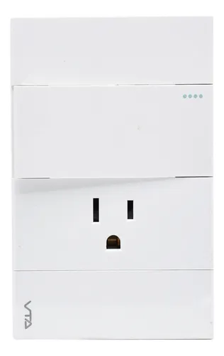 Toma P/t + Interruptor Sencillo Switch Iot Blanco