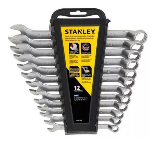 Imagen 6 de 9 de Juego Llaves Combinadas Stanley Milimétricas 12 Pz Stmt97569