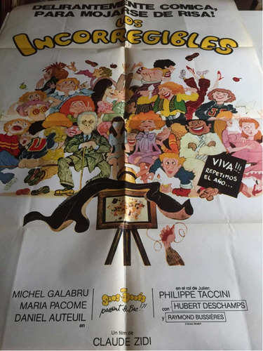 Poster Los Incorregibles- Daniel Auteuil 1980
