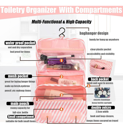 Neceser De Viaje Colgante L&fy Para Mujer, Cosmetico, Mod...
