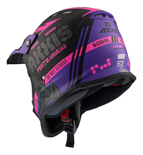 Casco Cross Niño Axxis Wolverine Varios Diseños