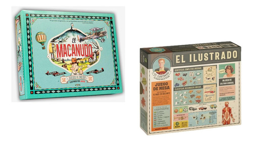 Combo Juegos De Mesa El Macanudo + El Ilustrado - Maldon 