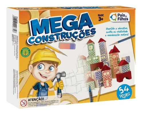 Jogo Mega Construções Com 54 Peças