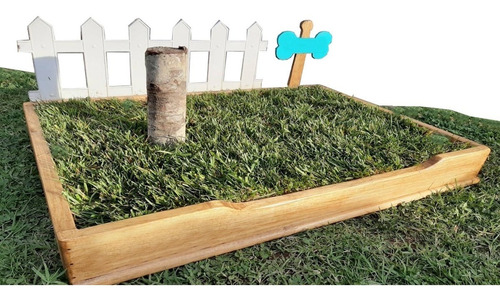 Imagen 2 de 9 de Baño Ecologico Perros Gatos Mascotas De Pasto Natural 90x50