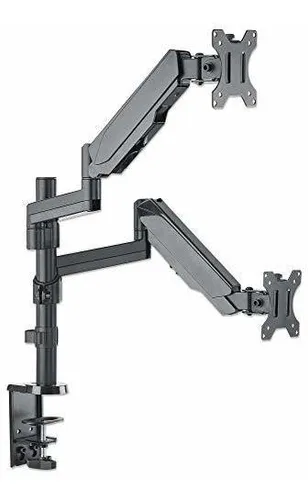 Manhattan Soporte Universal Para Monitor Doble Con Resorte D