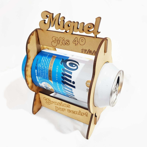 Imagen 5 de 6 de 15 Caja Porta Lata De Cerveza 473cc Souvenir Fibrofacil