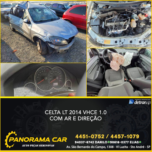 Sucata Celta 1.0 Flex Com Ar E Direção Desmonte Panoramacar