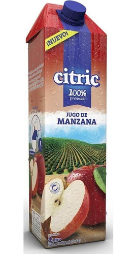 Jugo Citric Manzana 1l X Unidad Zetta Bebidas